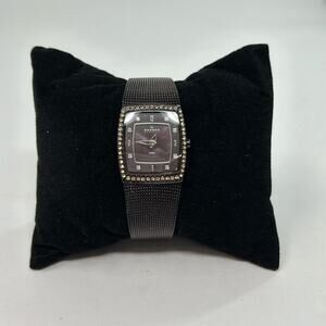 Skagen Denmark Women's Brown Tank Stainless Watch Size 7/8 x 3/4